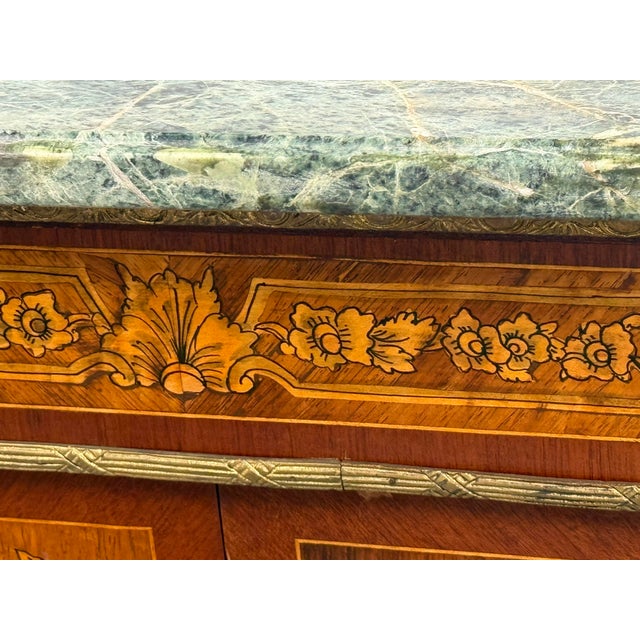 Louis XVI Style Marquetry Cabinet, Vintage For Sale - Image 9 of 12