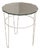 Vintage Art Deco Glass Top Side Table with Metal Frame, 1960s For Sale