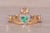The Ennis: Designer Signed Natural Emerald and Diamond Claddagh Ring For Sale - Image 4 of 11