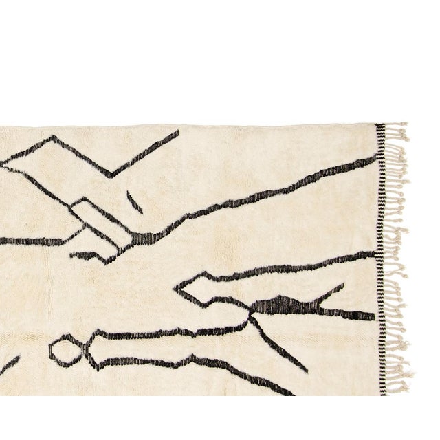 Hand-Knotted Wool Rug by Azele Studio For Sale - Image 4 of 12