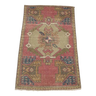 1970s Turkish Boho Style Red Oushak Rug For Sale