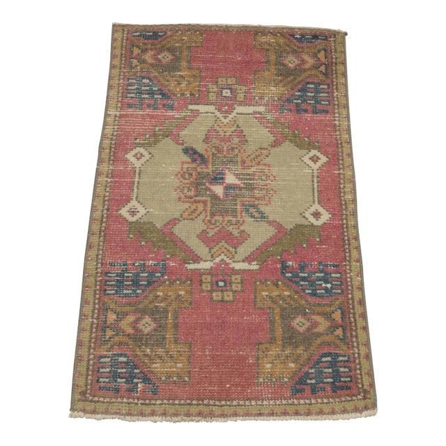 1970s Turkish Boho Style Red Oushak Rug For Sale