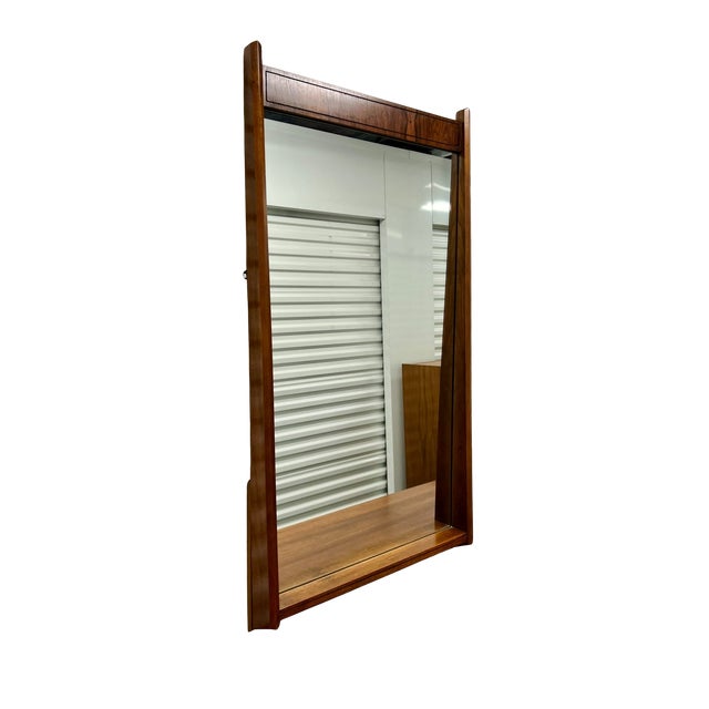 1960s Iconic Walnut and Rosewood Kent Coffey "Perspecta" Mid-Century Modern 9-Drawer Dresser With Mirror For Sale - Image 13 of 18