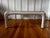 Wood Vintage 1970's Split Reed Waterfall Coffee Table With Glass Top & Matching End Table For Sale - Image 7 of 18