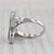 0.35ctw Diamond Ceramic Flower Cocktail Ring 14k White Gold Size 7.25 For Sale - Image 4 of 8