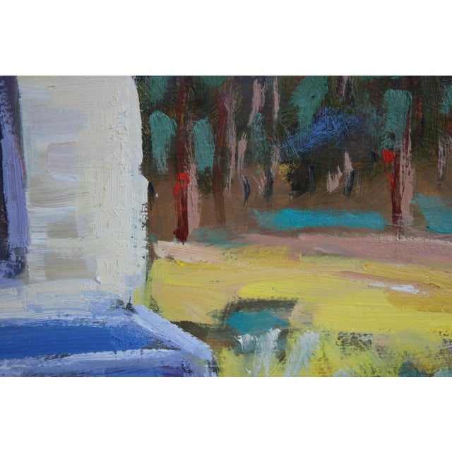 Blue Quiet Places & Journeys — Connie’s Barn (Original Oil Landscape) For Sale - Image 8 of 13