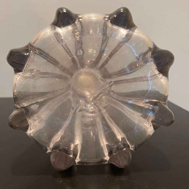 Mid 19th Century 1850s Victorian Hand Blown Clear Glass Bottle and Stopper Decanter Jar For Sale - Image 5 of 10