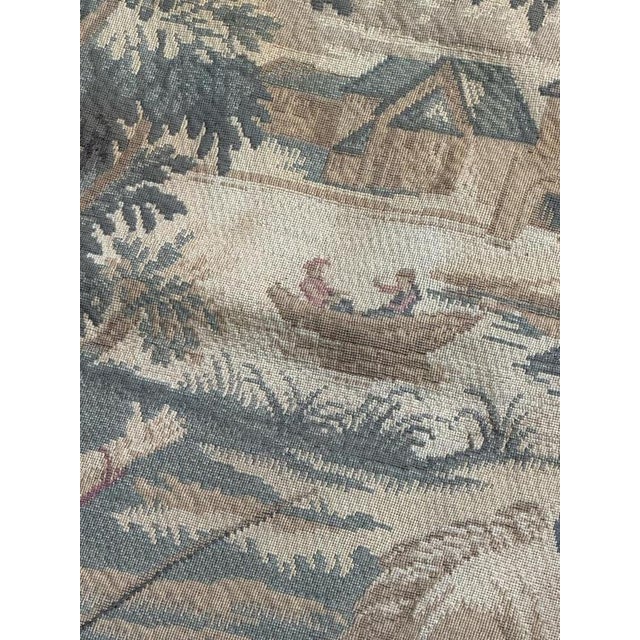 Mid-Century French Jacquard Tapestry with Noble or Princely Hunt Scene, 1950s For Sale - Image 17 of 18