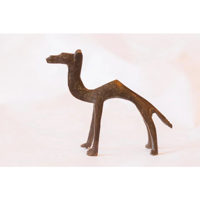 Folk Art Vintage African Bronze Casting of Camel For Sale - Image 3 of 8