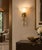 Brass 21st Century Torcia Polished Brass Gold Glass Sconce by Fabio Ltd For Sale - Image 8 of 8