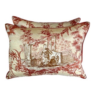 Chinoiserie Pillows by Melissa Levinson, Custom Down-Filled For Sale