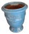 French Anduze Planter in Turquoise 11” X 13” by La Madeleine For Sale