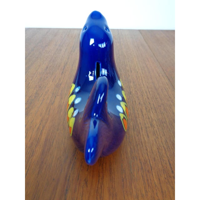 Blue Ceramic Seal Money Box from Bertoncello, Italy, 1970s For Sale - Image 8 of 14