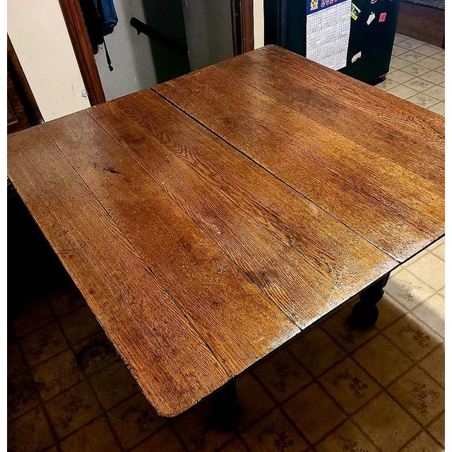 1900s Antique QuarterSawn Oak Dining Table Chairish