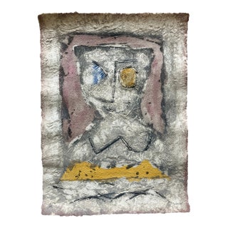 Pierre-Marie Brisson Original Carborundum Etching, 'Pink Lady' #2/95, 1980s, Signed, Unframed For Sale