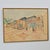 French vintage (circa 1980) hand-drawn and colored rendering of a proposed cultural center with pedestrian plaza. The...