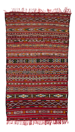 Vintage Berber Handwoven Rug, Morocco, 1990s