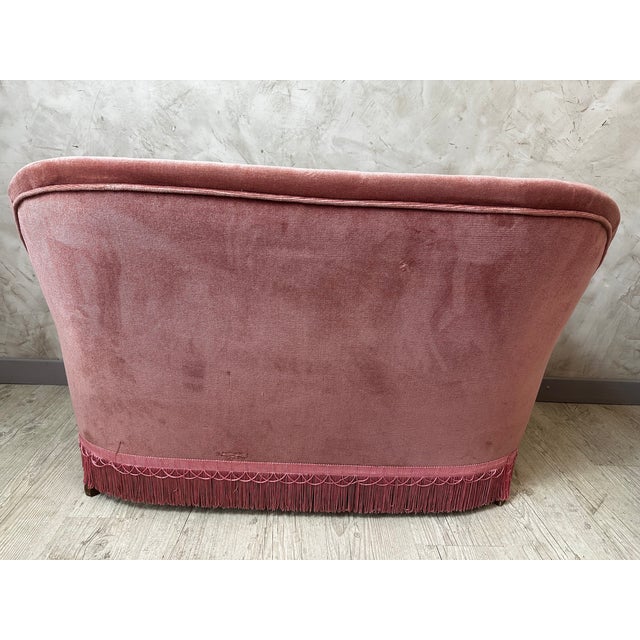 Vintage Velvet Sofa, 1950s For Sale - Image 10 of 13