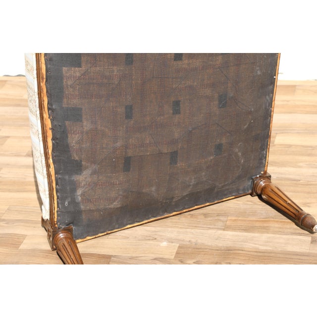 Pair of Antique French Louis XVI Style Upholstered Loveseats, Circa 1950s For Sale - Image 18 of 18