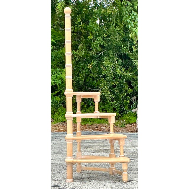 Enhance your space with these Vintage Italian Architectural Spiral Library Steps. Designed with American style in mind,...