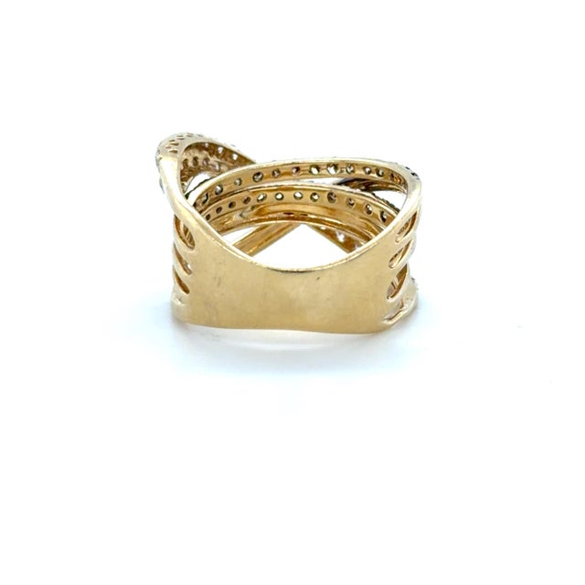 Le Vian, Gladiator Champagne Diamond and Diamond Ring, 14k Yellow and Black Gold, Size 7 For Sale In Chicago - Image 6 of 9