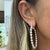 Rose Ladies 14k Rose Gold 10.08ctw Lab Grown Diamond Inside Out Oval Hoop Earrings, Pair For Sale - Image 8 of 8
