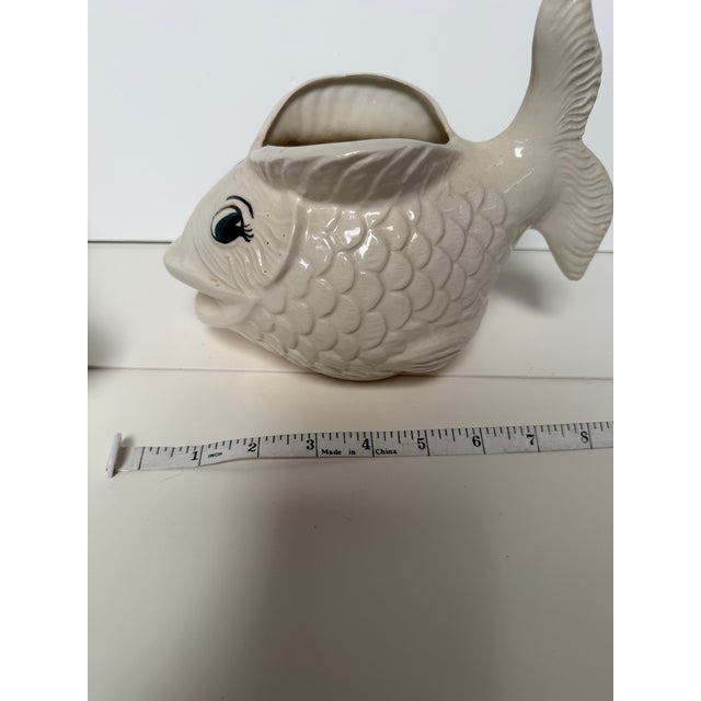 1960s Pair of Mid Century Modern Fish Planters For Sale - Image 12 of 14