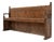 Antique Wooden Bench with Paneled Back, 1880 For Sale
