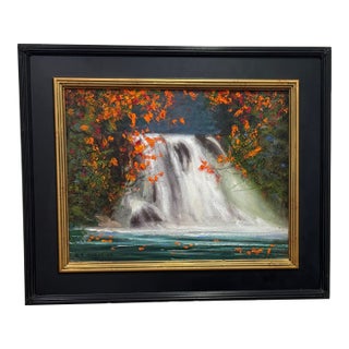 Autumn Falls Post Impressionist Oil Painting For Sale