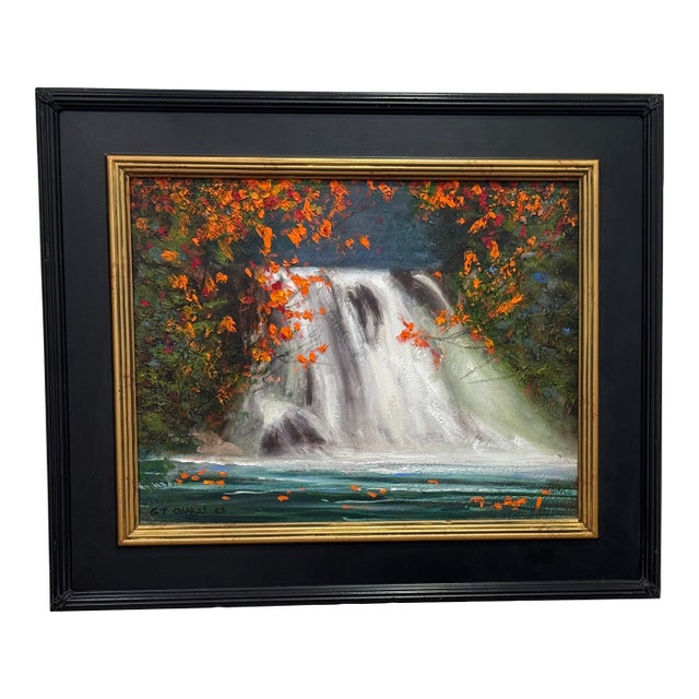Autumn Falls Post Impressionist Oil Painting For Sale