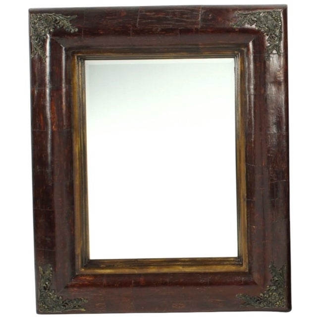 Traditional Ornate Antique-Style Mirror: Portuguese-Inspired Design With Intricate Detailing For Sale - Image 3 of 10
