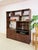 Vintage Walnut MCM Wall Unit Desk Storage Cabinet Mid Century Modern W/ Drawers For Sale - Image 13 of 15