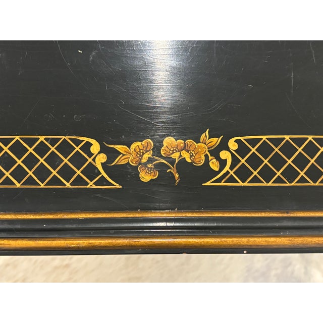 Vintage Palm Beach Style / Chinoiserie Style Faux Bamboo Faux Tortoise Tray Top Coffee Table by Baker Furniture For Sale - Image 11 of 18