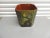 Boho Chic Red and Green Wood Lacquered Finish Wastebasket For Sale - Image 3 of 6