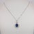 3.2Ct Tanzanite Pendant With Natural Diamond Accents in Solid 14k Gold, 10x8mm For Sale - Image 4 of 7