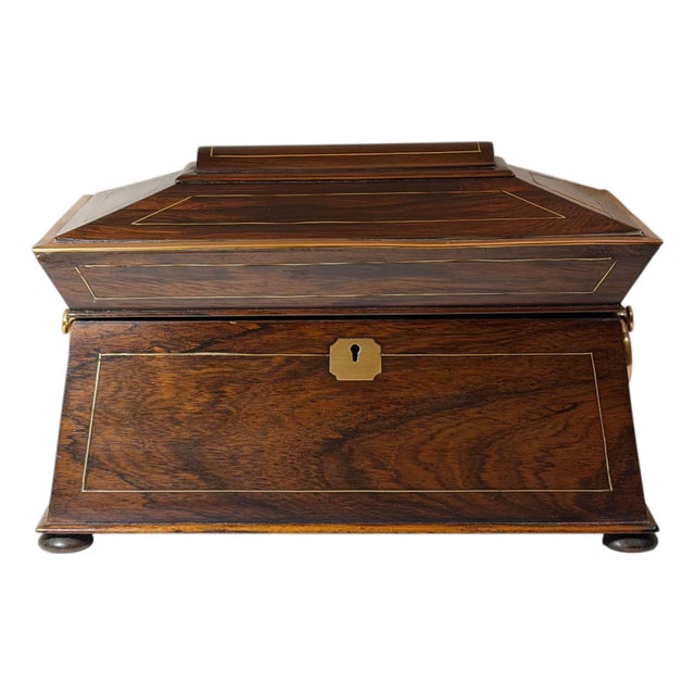 Early 19th Century English Regency Tea Caddy For Sale