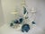 A vintage Italian tole three light candleholder. It is hand crafted from metal. The branches and leaves are hand painted...
