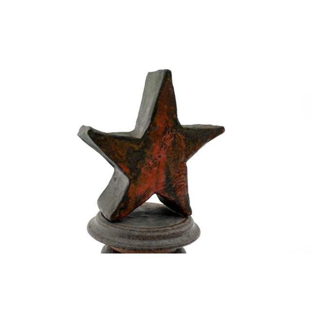 Texas Star Table Sculpture by William Hoffman, 1977, Pottery, Signed