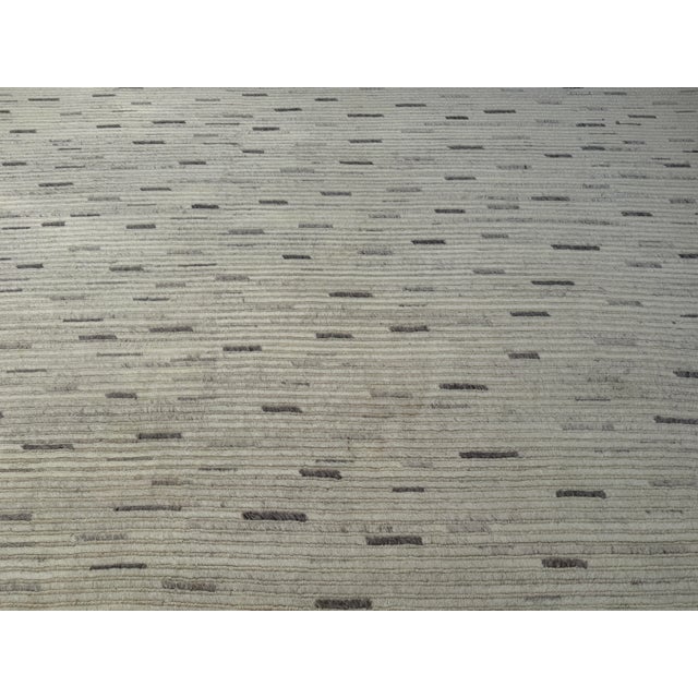 11ft 9in × 14ft 7in Ben Soleimani for Restoration Hardware Linear Stripe Area Rug For Sale - Image 10 of 14