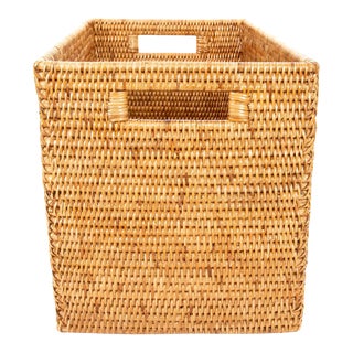Artifacts Rattan Legal File Storage Box in Honey Brown For Sale