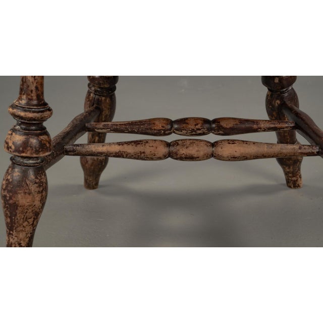 Antique English Elm Wood Captains Chair, 1890s For Sale - Image 18 of 18