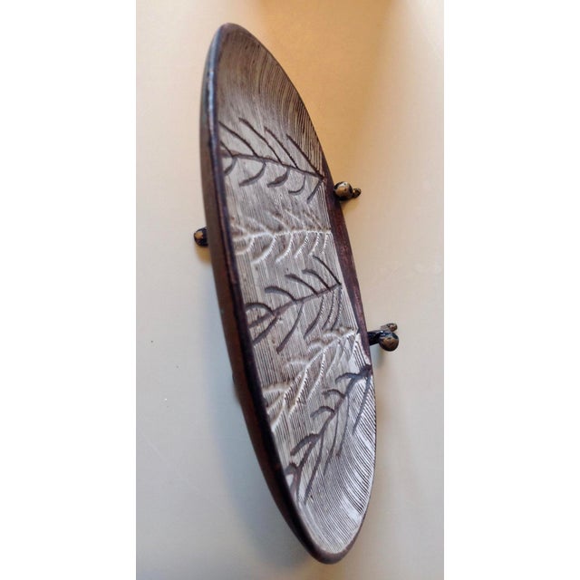 Mid 20th Century Nancy Wickham Boyd Ceramic Plate For Sale - Image 4 of 4