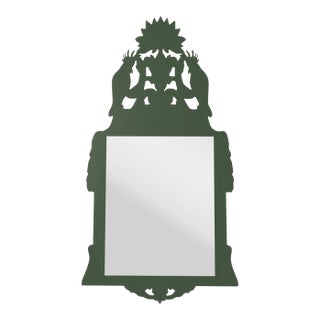 Fleur Home Audubon Royal Mirror in Duck Green, 36x60 For Sale