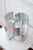 Metal Vintage Brushed Aluminum Pendant Light attributed to Max Sauze, France, 1970s For Sale - Image 7 of 15
