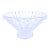 Vintage Geometric Diamond Relief Patterns Crystal Bowl For Sale