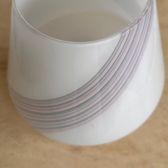 Swirl Murano Glass Mushroom Table Lamps from Maestri Muranesi, 1980s For Sale - Image 9 of 17