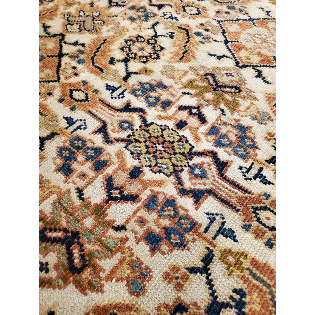 Ivory Antique Persian Sultanabad Rug 9 X 11'4 For Sale - Image 8 of 11