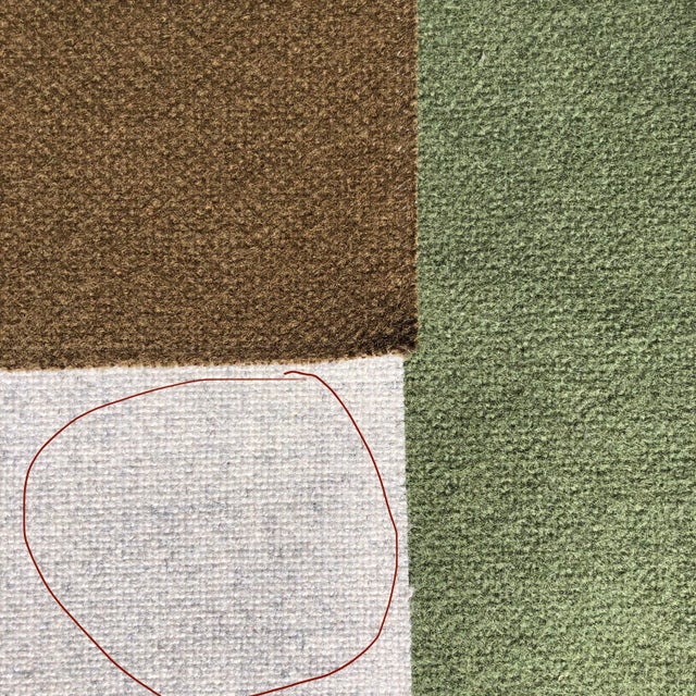 Contemporary Oatmeal Wool Tonica Kvadrat Designer Fabric- 5.5 yards For Sale - Image 3 of 3