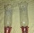 19th Century French Art Nouveau Red Art Glass/ Crystal Gilt Bronze Candle Wall Sconces Attrib. Baccarat True Left and Right Form For Sale - Image 11 of 18
