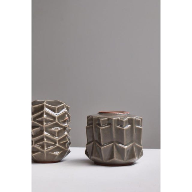 Royal Copenhagen Stoneware Vases by Melike Ababyianik for Royal Copenhagen, Denmark, 1960s, Set of 2 For Sale - Image 4 of 17